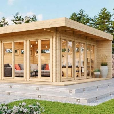 China Modern prefabricated wooden company accommodation for private for sale