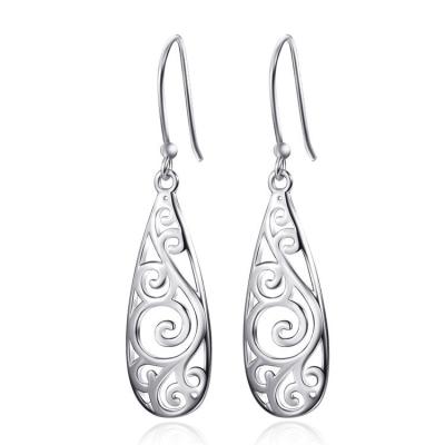 China 2020 Vintage New Design Hallow Cut Out Teardrop Earrings For Girls/Ladies/Women Elegant And Charming for sale