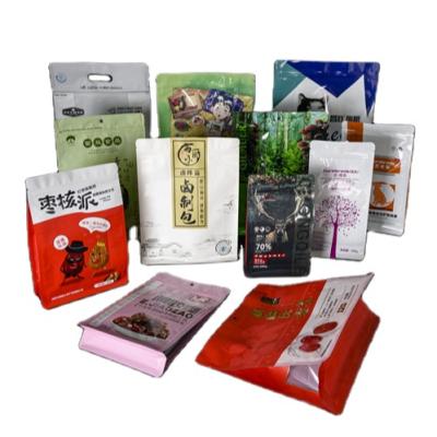 China Custom Printed Octagonal Food Grade Pet Food Seal Aluminum Foil Packaging Ziplock Bag for sale