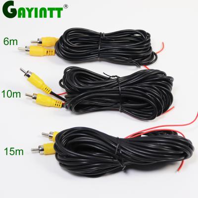 China Parking Line Reverse Camera Video Cable For Car Rear View Parking Universal 6M Wire Match With Multimedia Monitor With Power Cable for sale