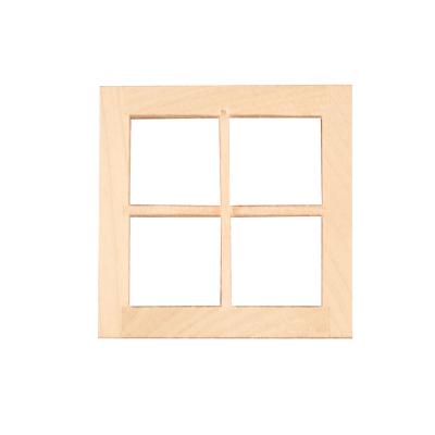 China Simplicity Low Price Sale Doll Room Furniture Decoration Window Modern Wooden Craft Model for sale