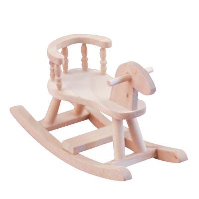 China Good Selling Modern and Simple Wooden Mini Furniture Toy Handcrafted Model of Simplicity Trojan Horse for sale