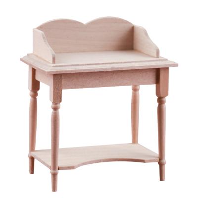 China Simplicity Modern Professional Production Doll's Room Furniture Decoration Table Pure Manual Model Wooden Craft for sale