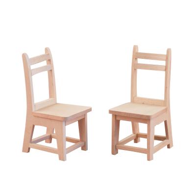 China Factory Direct Modern Birch Simplicity Chair Pure Manual Wooden Craft Model for sale