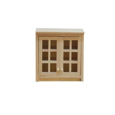 China / Manufacturers Wholesale Classic Wooden Craft Doll's Room Furniture Decoration Wall Cabinet Model for sale