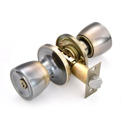 China Entrance Entrance Privacy Round Cylindrical Ball Stainless Steel Door Knob Lock for sale