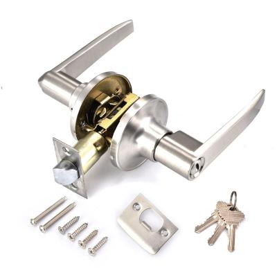 China Entry Factory Hot Selling Cylinders Locks Passage Heavy Duty Entry Leverset Door Handle Tubular Lever Lock Set for sale