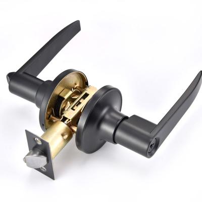 China Factory Hot Sale Zinc Alloy Heavy Duty Front Door Handle Tubular Lever Lock Entry Locked for sale