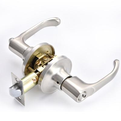 China Privacy Amazon Hot Sale Zinc Alloy Tubular Lever Set Door Lever Handle Lock for sale