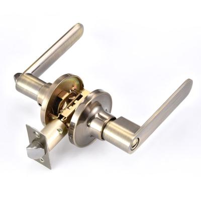 China Amazon Hot Selling Zinc Alloy High Entry Security Double Sided Door Lever Handle Lock for sale