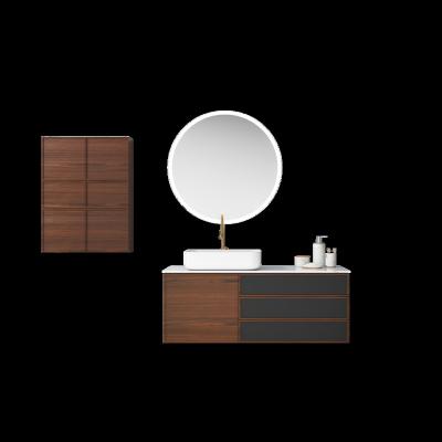 China Luxury Hotel Modern Design Modern Mirror Bathroom Vanity AJ-3001 for sale