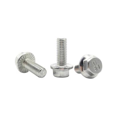 China DIN 6921 Steel Flange Bolt 4.8 Carbon Steel for sale