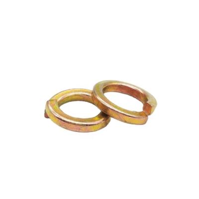 China DIN127 Carbon Steel Split Spring Washer Blue Silver Yellow Oil Seal for sale