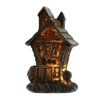 China Resin Haunted House Resin Material Crafts Eco-friendly Resin Halloween Decorations Supplies Professional Manufacture China for sale