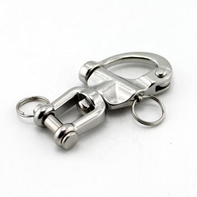 China Heavy Industry Grade 316 Stainless Steel Marine Jaw Swivel Snap Shackle For Sailboat for sale