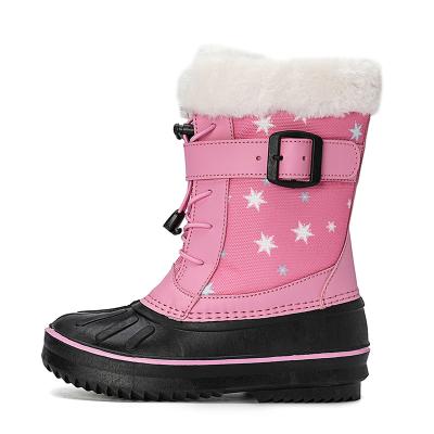 China Waterproof 2021 New Arrival Girls Comfortable Waterproof Plush Warm Snow Boots. for sale