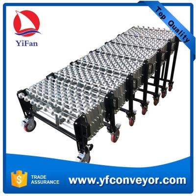 China Heavy Duty Flexible Expandable Gravity Plastic Skate Wheel Conveyor for sale