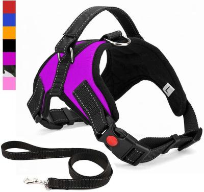 China High Quality Viable Dogs Products Supplies Nylon Dog Harness For Large Large Medium Dog Harness Leash for sale