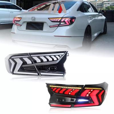 China For retrofit/upgrade Transparent Rear Lamp LED Tail Lights For Honda Accord 2018 2019 2020 2021 2022 Clear Start Animation Taillight 10th Generations for sale