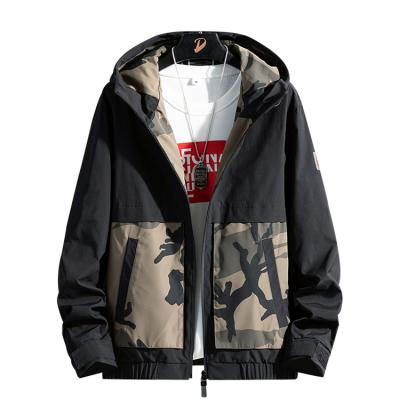 China Wholesale Custom QUICK DRY Printed Autumn Men's Waterproof Sweater Zipper Spring Hooded Spring Trend Coat Casual Anorak Sweater Ja for sale