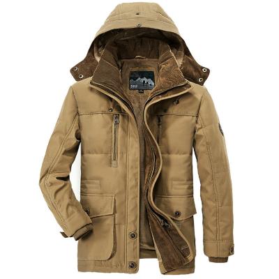 China New QUICK DRY -40 degree winter jacket men thicken men's hooded anorak coat Cotton-padded warm stand collar hooded parka jackets for sale