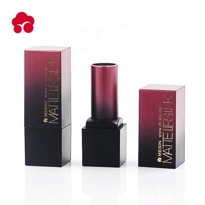 China Fashion high quality square cover lipstick quarter tube/lipstick square tube molded shell package for sale