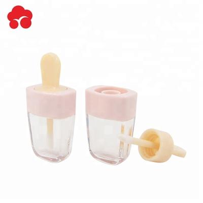 China Cosmetic wholesaler plastic material gloss tube packaging and cosmetics use popsicle lipstick for sale