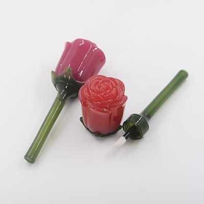 China Cosmetics 2019 Rose Shaped Lipgloss Tube High Quality Cosmetic Packaging for sale