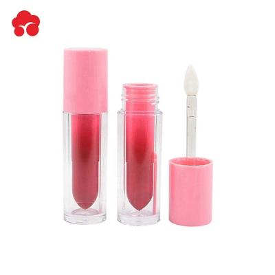 China High quality classic double cylinder bottle gradually changing color lip gloss tube package customization.24017 for sale