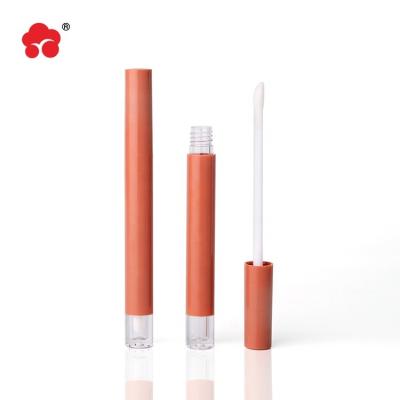 China Cosmetic hot selling small capacity long tube lip gloss bottle/double set bottle lip gloss shell packaging for sale