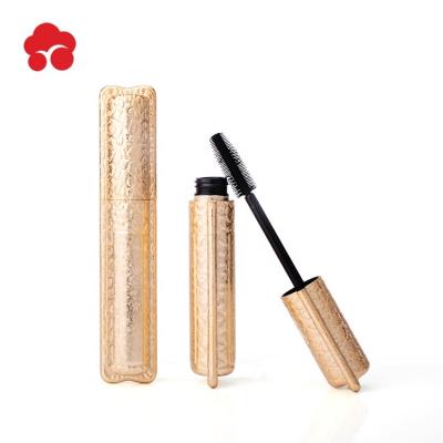 China Fashionable Round Unique Custom Made Mascara Container Luxury Gold Mascara Tube for sale