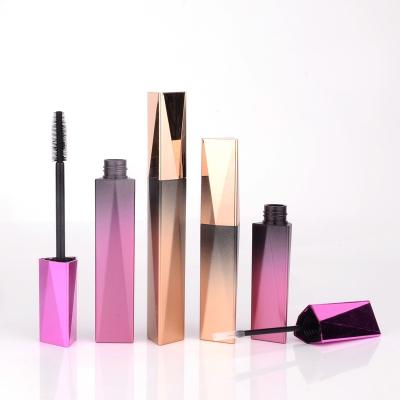 China New fashion gradient triangle high quality feature faceted lipstick tube eyelash eyeliner tube packaging for sale