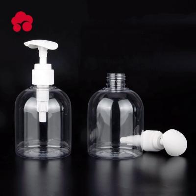 China Plastic Cosmetics 250ml PET Bottle Packaging With Pump For Cosmetic / Hand Sanitizer Bottle for sale