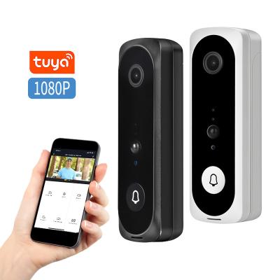 China Built-in Camera Smart Home 1080P Digital Door Viewer Wi-Fi Enabled IP Smart Camera Wireless Video Doorbel Tuya Door Bell for sale