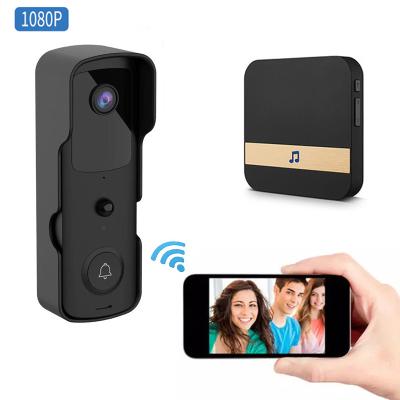 China Front Door Camera Camara Intercom Phone Smart 1080P Video Doorbell Button Infrared Wireless Stamp Scam Battery Wifi Stamp Camera Hidden Wireless Wi-Fi Door Bell Security for sale