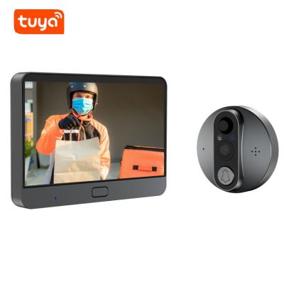 China Hole Doorbell Camera Suppliers Guangdong Wire 1080P Tuya 2022 Video Doorbell with R9 Camera and Monitor Video Doorbell for sale