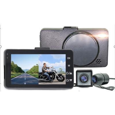 China POLYCHROME Hot Selling Motorcycle VCR Mirror Camera Dual Lens Dash Cam Streaming Night Vision Car Dvr for sale