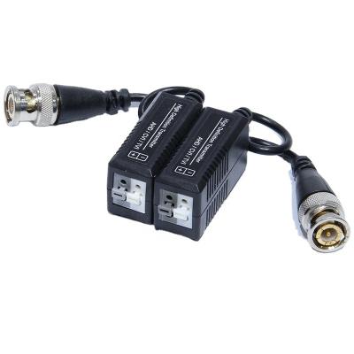 China CCTV Surveillance Security System 1080P 720P Converter Transceivers 300M Distance Single Channel Bnc Cable Cat5 Bnc Video Balanced Transformer Utp for sale