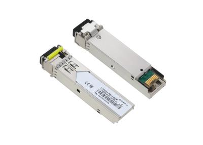 China SFP 1000BASE-BX-D BiDi 1550nm-TX/1310nm-RX 40km DOM Simplex LC/UPC SMF Optical Transceiver Module for sale