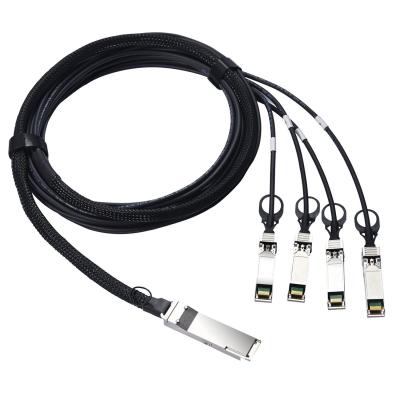 Китай 7m 40G QSFP+ до 4xSFP+ Breakout DAC - 40GBASE-CR4 Пассивный прямой подключение медный Twinax QSFP к SFP кабеля продается