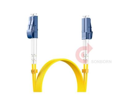 China LC to LC Single Mode Fiber Patch Cables, OS2 Fiber Optic Cable 10G SMF LSZH Duplex 9/125μm OD 3.0mm, 3M/9.8FT for sale