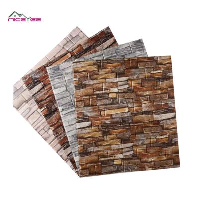 China Home Decor 3d Walpaper Modern Abstract Chinese Self Adhesive Wall Paper Foams 70*77cm Contact Paper For Wall for sale