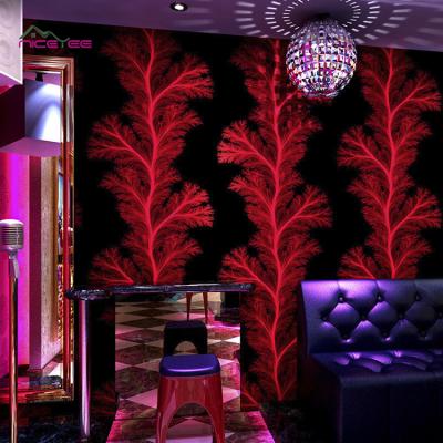 China Modern Design 3D PVC Wall Papers Modern Colorful Wallpaper for Bar Decoration KTV papel de parede 3d for sale