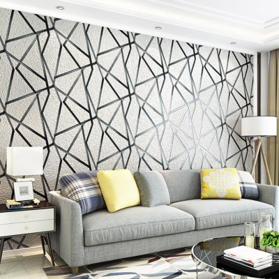 China Modern Wall Paper Roll Effect Cost Non Woven Wallpaper For Decoration Suede 3d Wallpaper for sale