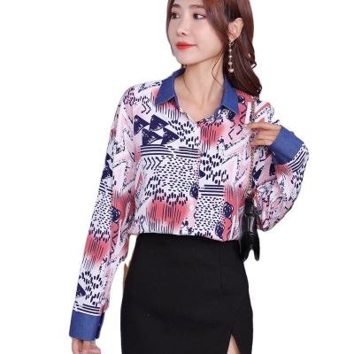 China Elegant Lady Buttoned Blouse Womens Office Shirts YIRUO 6002-2 Blusasfashion 2021 QUICK DRY For Fashion for sale