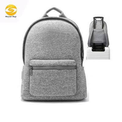 China Neoprene anti-theft waterproof backpack for men and women washed daypack leisure premium bookbag for coworkers for sale