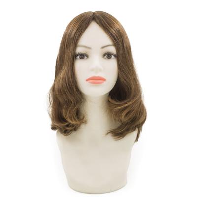 China European Wavy 100% Kosher European Hair Wigs Jewish Sheitel Wig With Silk Top for sale