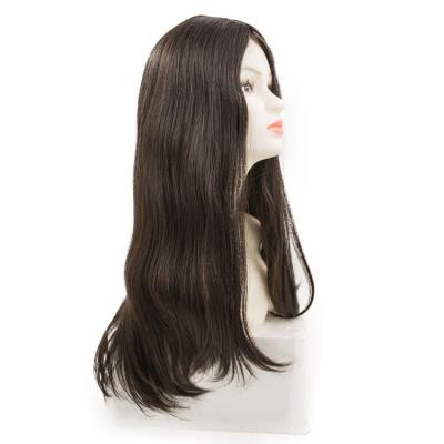 China European Wholesale Natural Straight Mono Hair 100% Silk Top Jewish Wig 4*4 Kosher Wigs For Women for sale