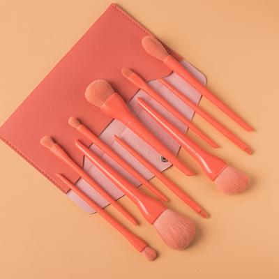 China Angular Blush Makeup Cosmetics Brush Set New 10 Cosmetic Brush Set for sale