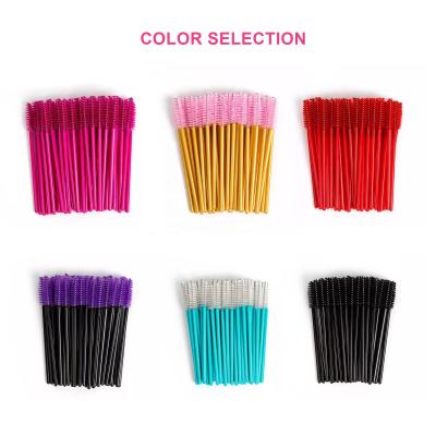 China Plastic Eyelash Brush Small Travel Eyelash Mascara Brush For Mascara for sale